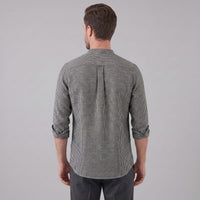 Herren Streifenhemd Henley mit Stehkragen | Horst