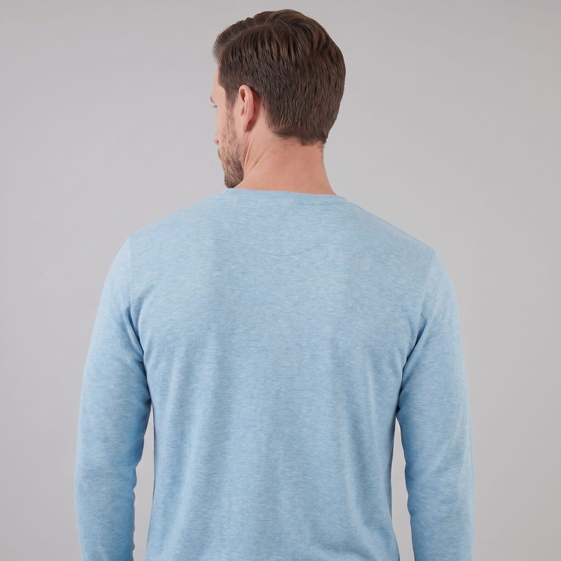 Herren Langarmshirt mit Rundhalsausschnitt | Hjalmar