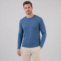 Herren Langarmshirt mit Rundhalsausschnitt | Hjalmar