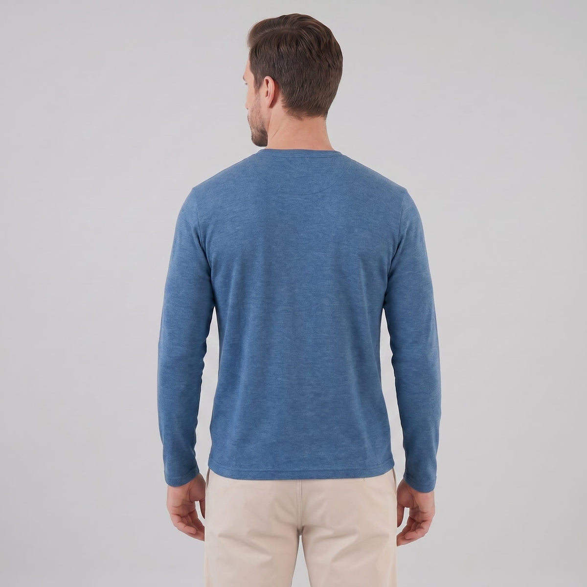 Herren Langarmshirt mit Rundhalsausschnitt | Hjalmar_17