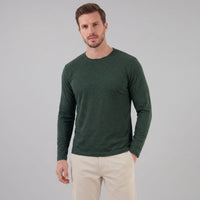 Herren Langarmshirt mit Rundhalsausschnitt | Hjalmar