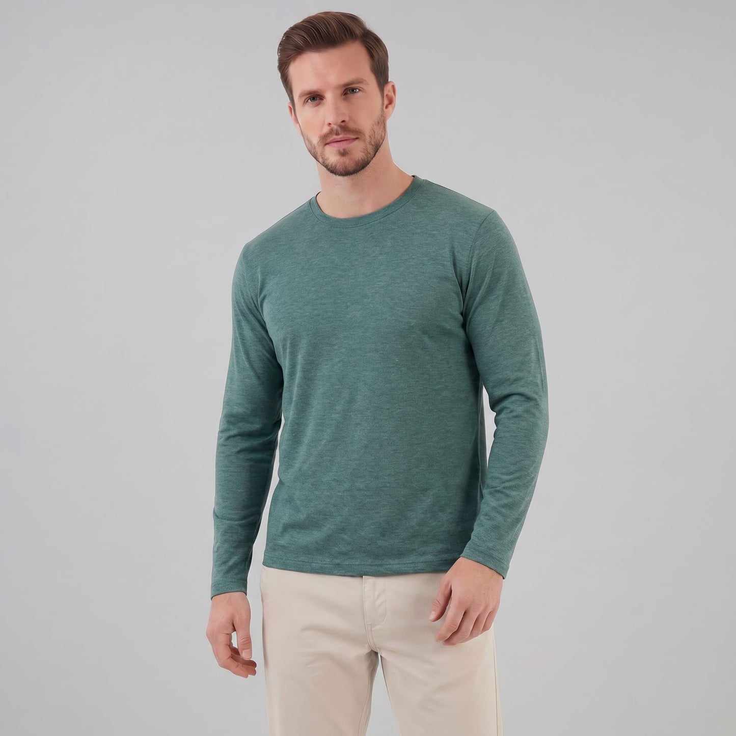 Herren Langarmshirt mit Rundhalsausschnitt | Hjalmar_26