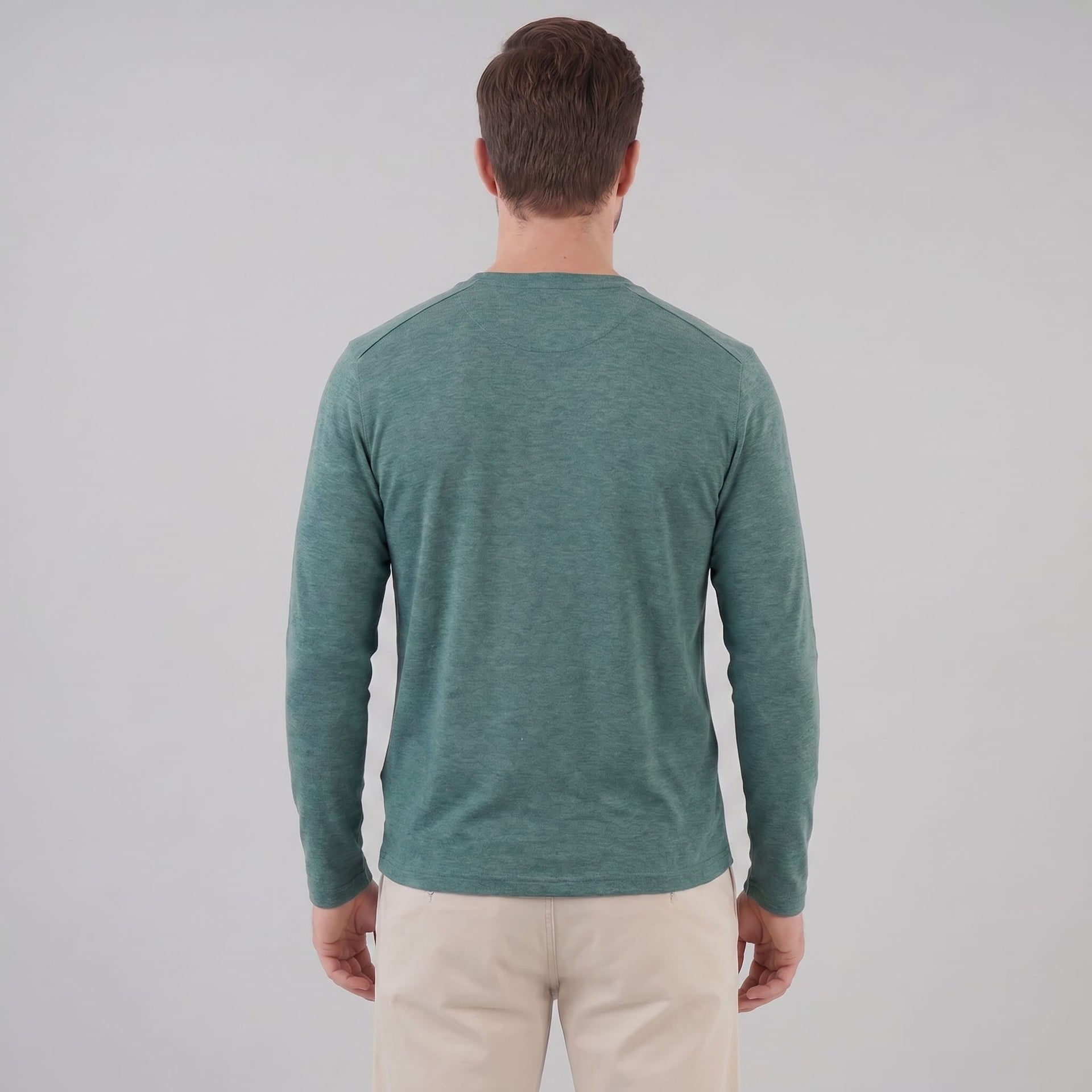 Herren Langarmshirt mit Rundhalsausschnitt | Hjalmar