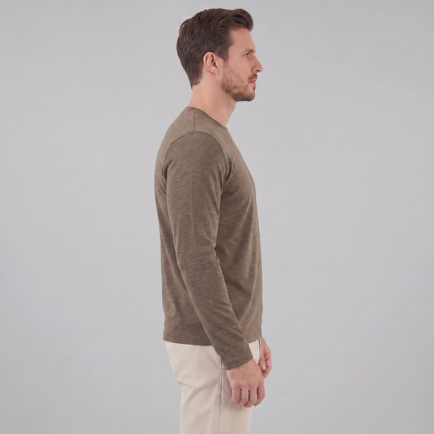 Herren Langarmshirt mit Rundhalsausschnitt | Hjalmar_3
