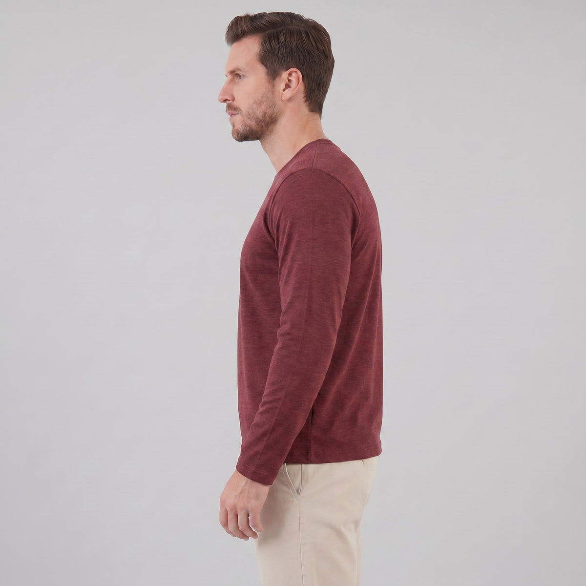 Herren Langarmshirt mit Rundhalsausschnitt | Hjalmar_35