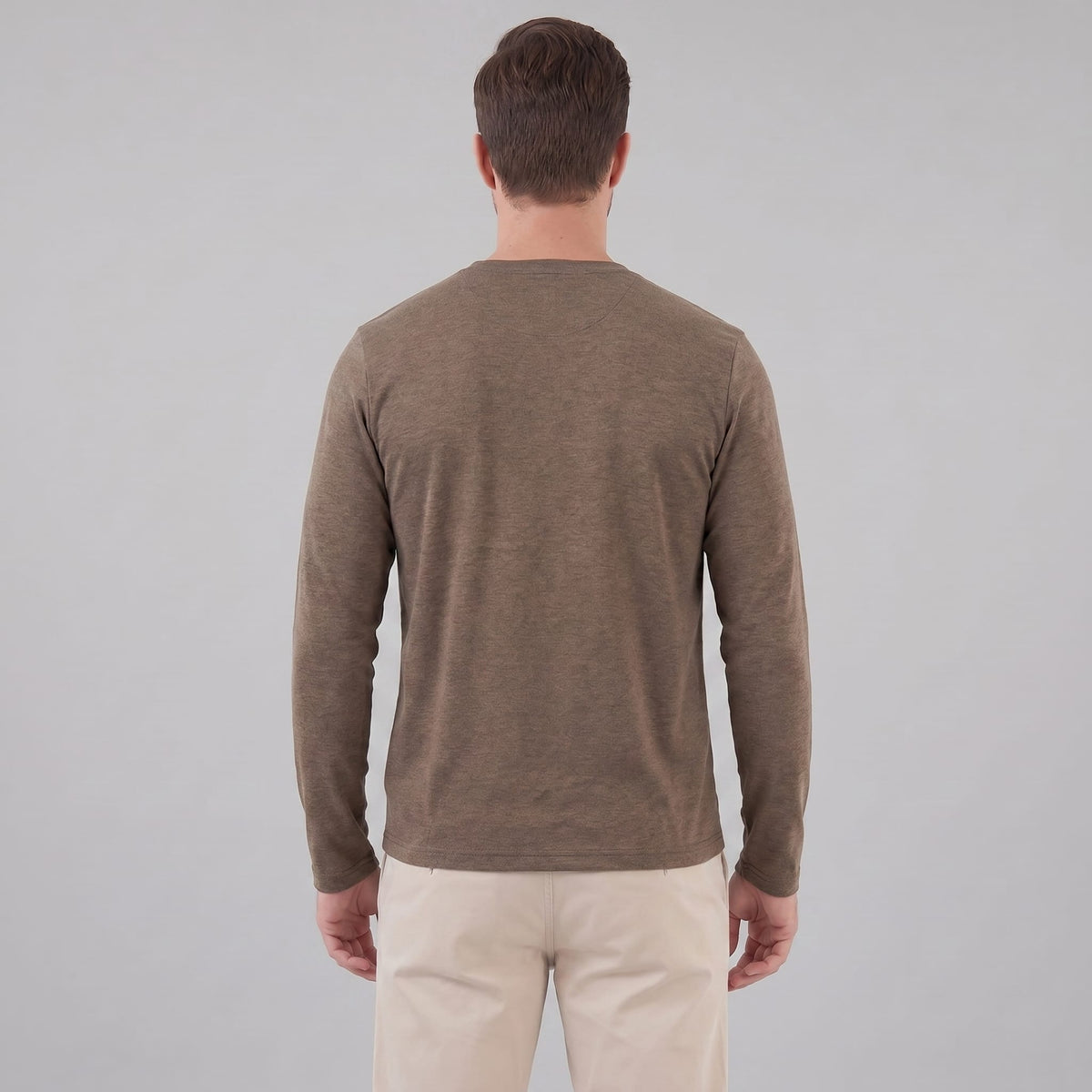 Herren Langarmshirt mit Rundhalsausschnitt | Hjalmar