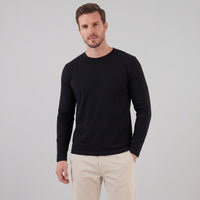Herren Langarmshirt mit Rundhalsausschnitt | Hjalmar