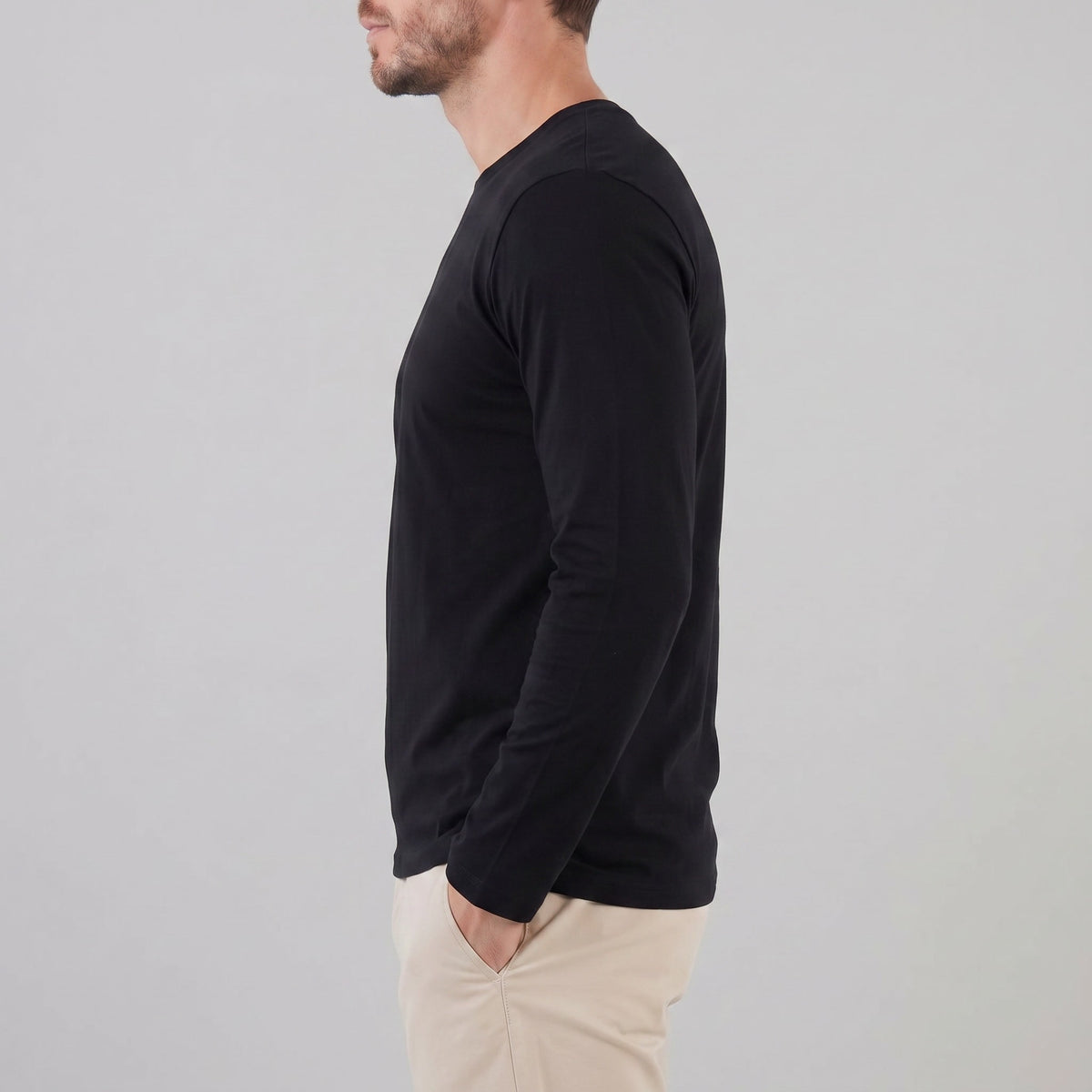 Herren Langarmshirt mit Rundhalsausschnitt | Hjalmar_8