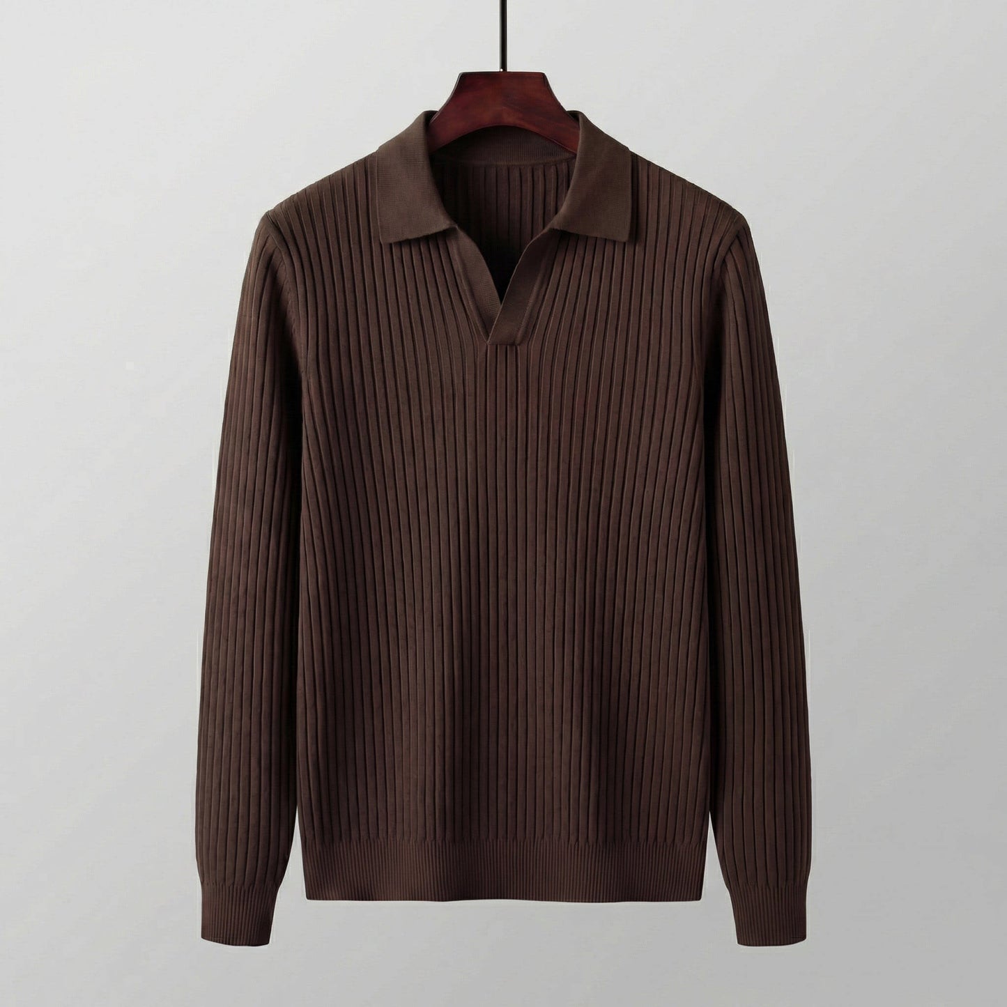 Herren Strickpoloshirt Langarm | Sigmund_9
