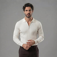 Herren Strickpullover mit Reißverschluss | Silvester