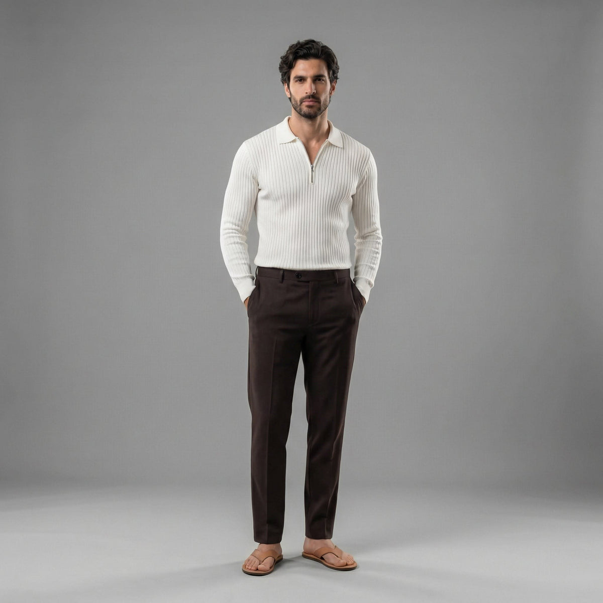 Herren Strickpullover mit Reißverschluss | Silvester