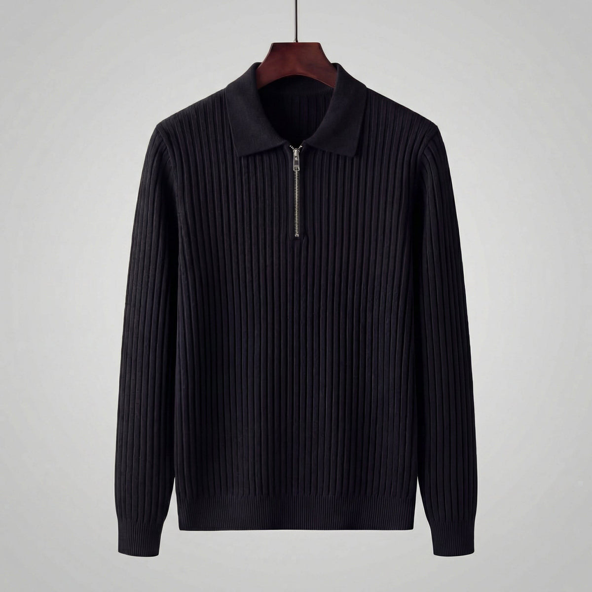 Herren Strickpullover mit Reißverschluss | Silvester_7