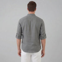 Herren Stehkragenhemd Comfort Fit mit halber Knopfleiste | Hubert