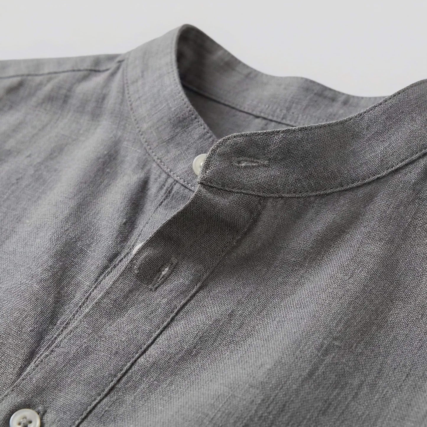 Herren Stehkragenhemd Comfort Fit mit halber Knopfleiste | Hubert_4