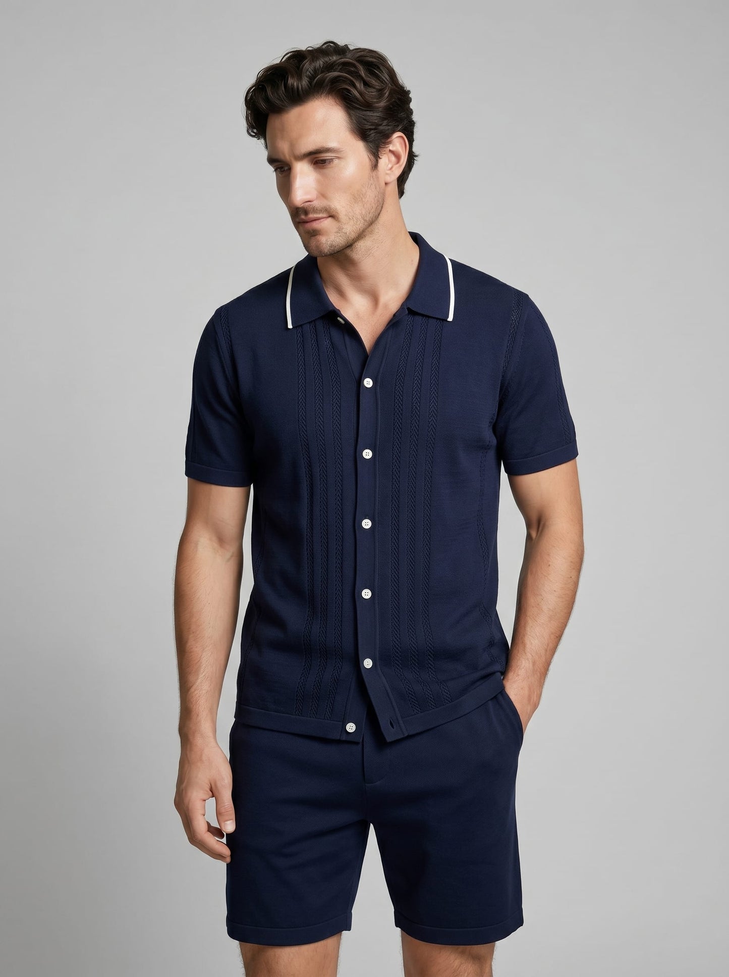 Herren Strickset mit Polokragen | Bruno_11