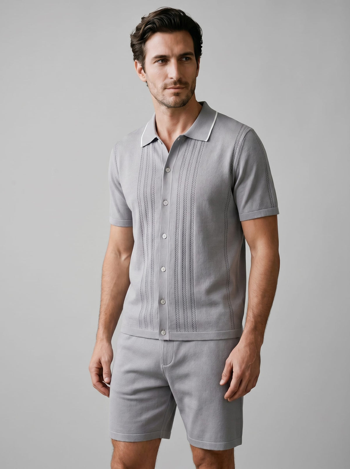 Herren Strickset mit Polokragen | Bruno