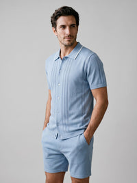 Herren Strickset mit Polokragen | Bruno