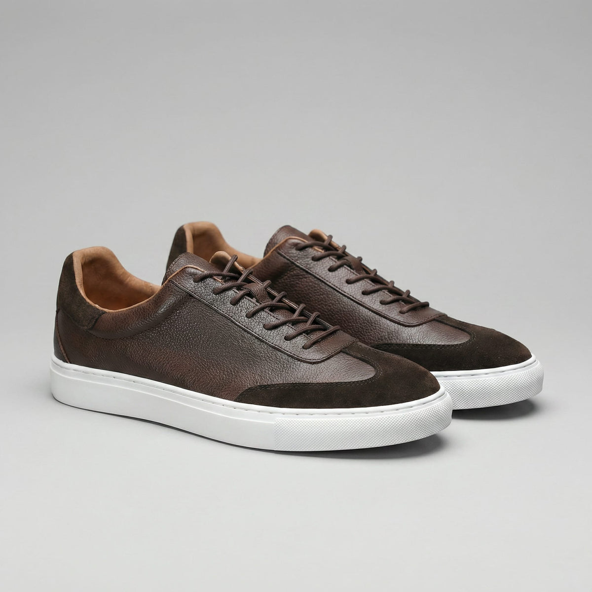 Herren Ledersneaker mit Wildlederkappe | Meinolf_1