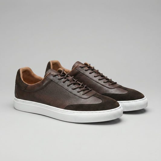 Herren Ledersneaker mit Wildlederkappe | Meinolf_1