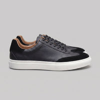 Herren Ledersneaker mit Wildlederkappe | Meinolf