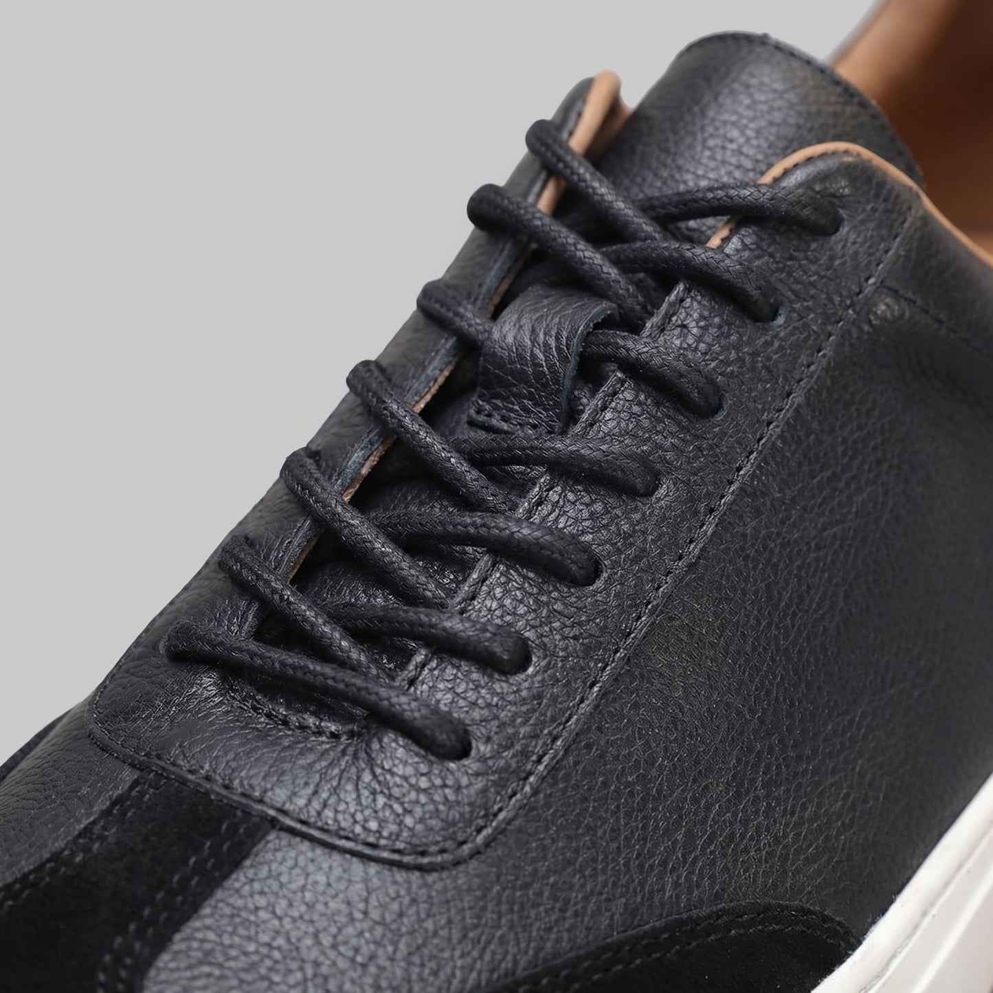 Herren Ledersneaker mit Wildlederkappe | Meinolf_14