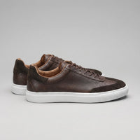 Herren Ledersneaker mit Wildlederkappe | Meinolf