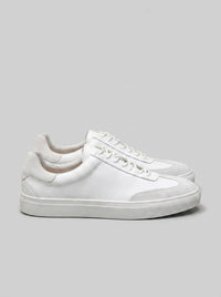 Herren Ledersneaker mit Wildlederkappe | Meinolf