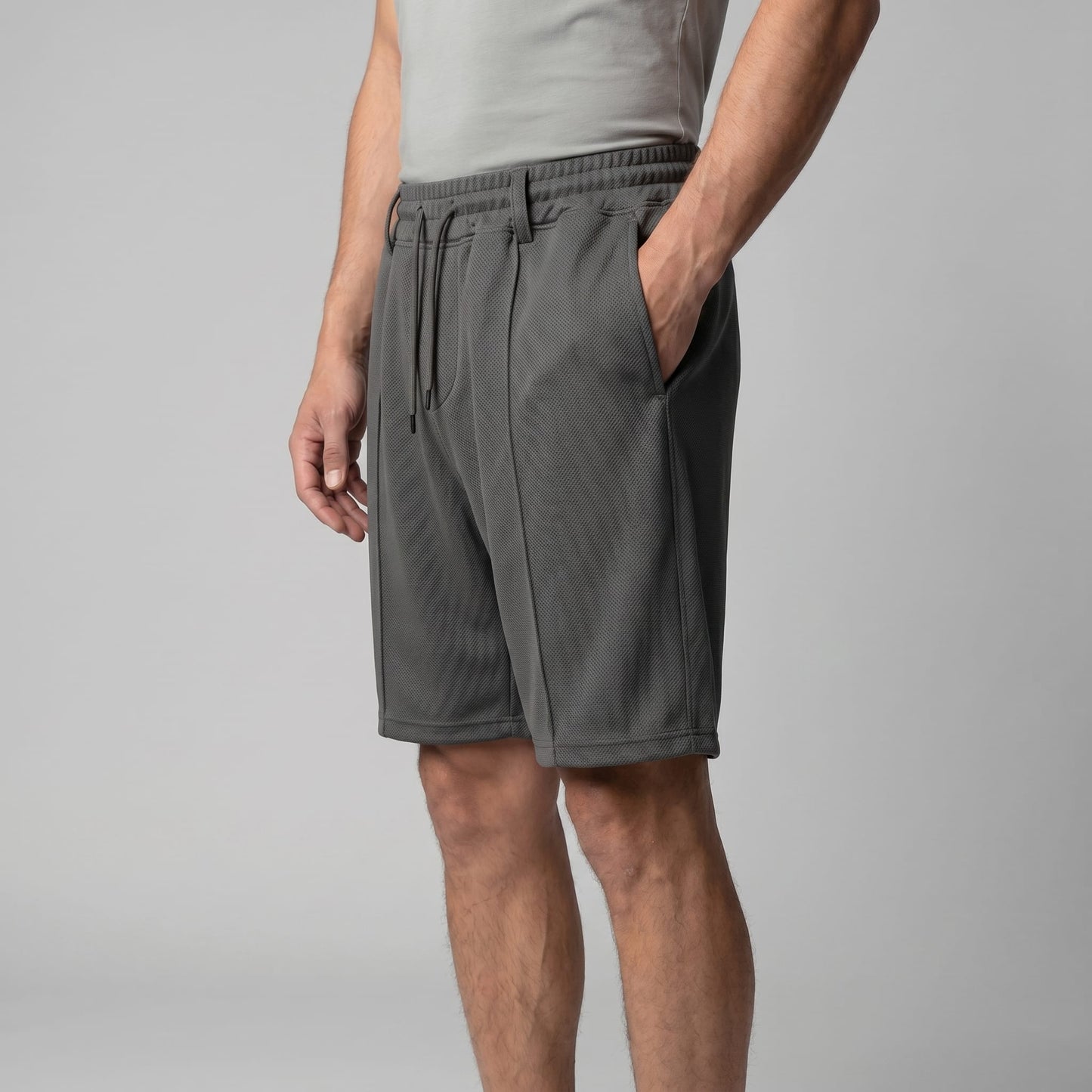 Herren Mesh-Shorts mit Bügelfalte | Caspar_19