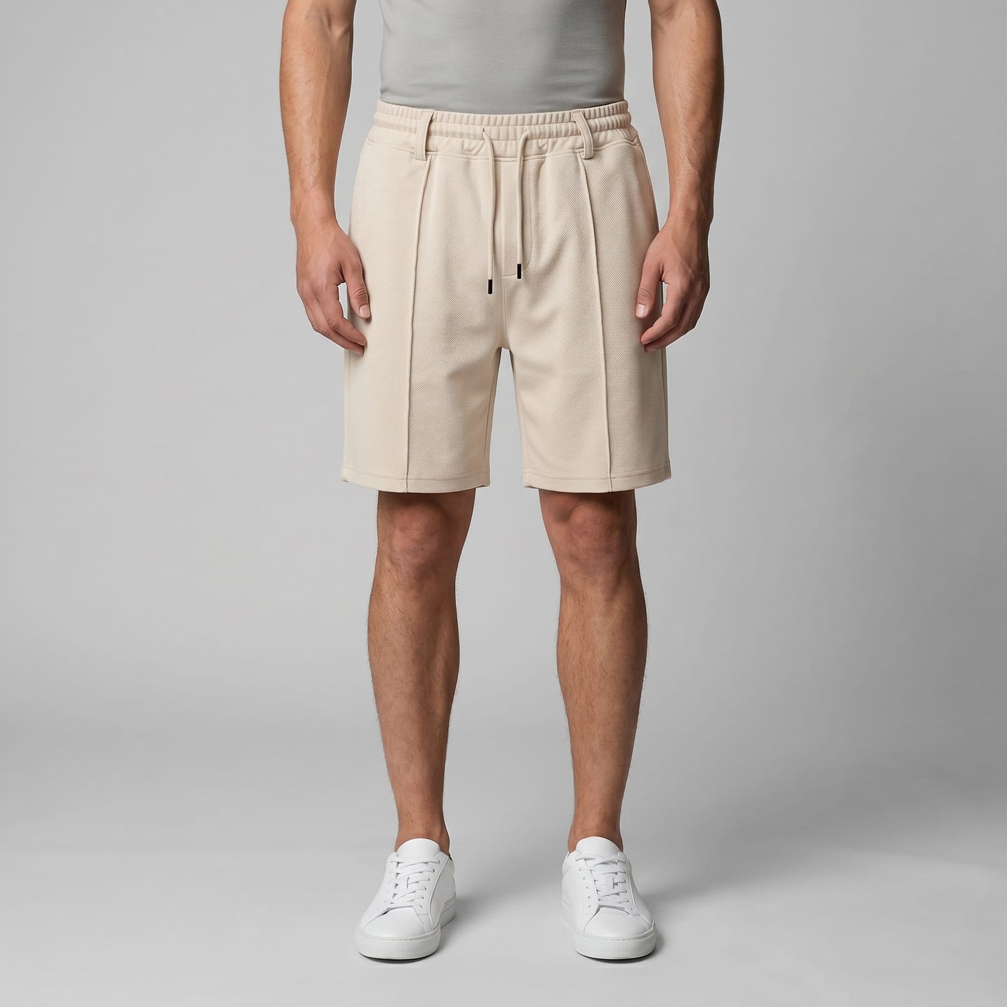 Herren Mesh-Shorts mit Bügelfalte | Caspar_3