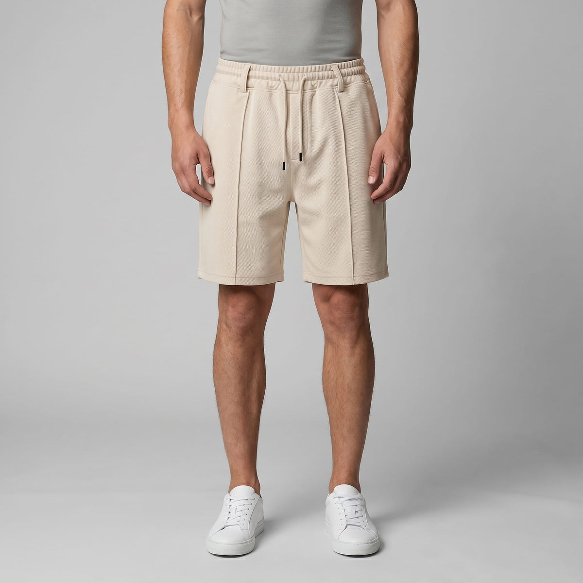 Herren Mesh-Shorts mit Bügelfalte | Caspar