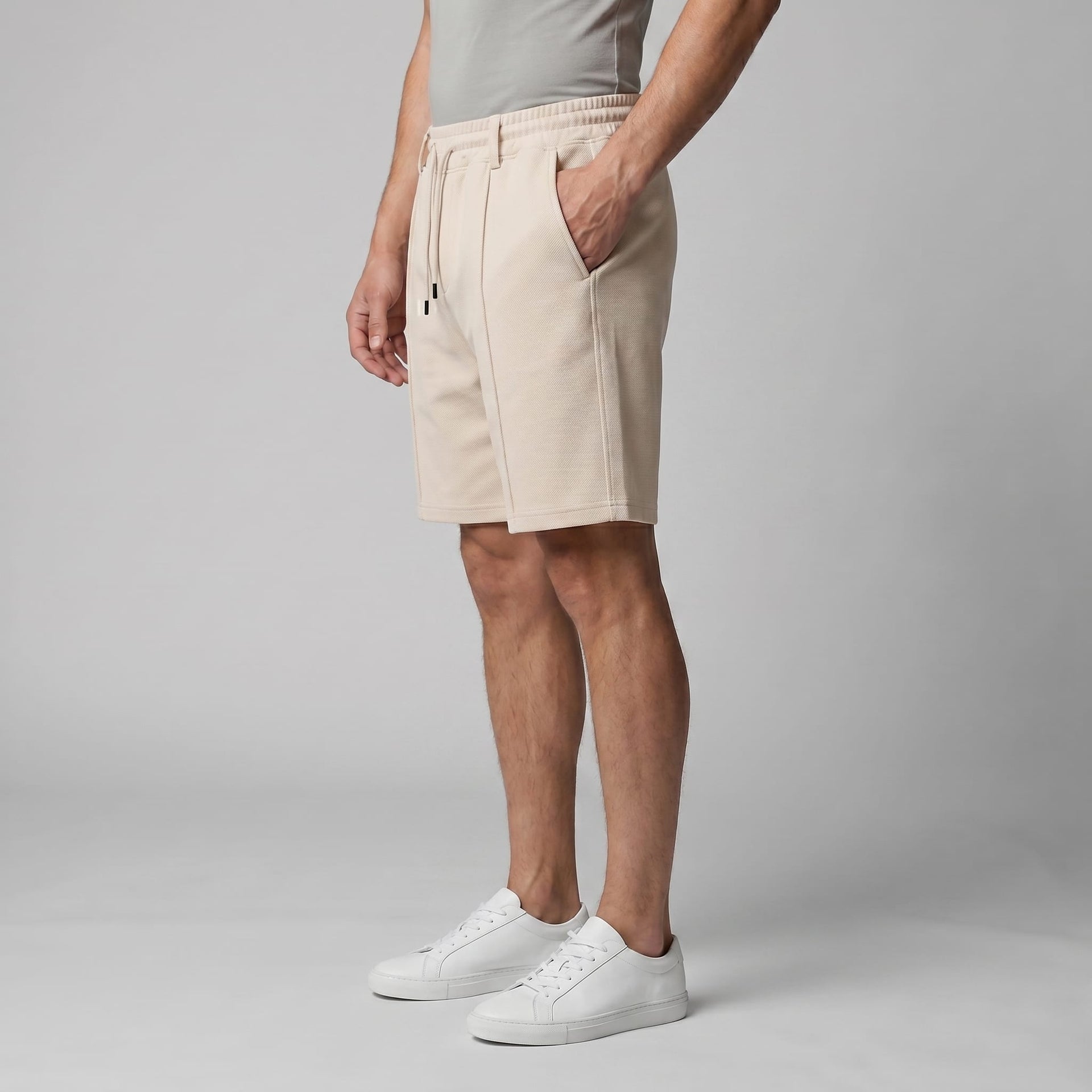 Herren Mesh-Shorts mit Bügelfalte | Caspar