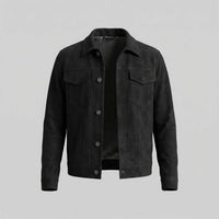 Herren Hemdjacke in Wildlederoptik mit Brusttaschen | Erich