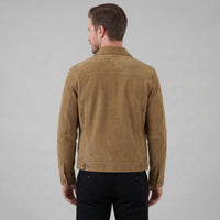 Herren Hemdjacke in Wildlederoptik mit Brusttaschen | Erich