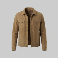 Herren Hemdjacke in Wildlederoptik mit Brusttaschen | Erich