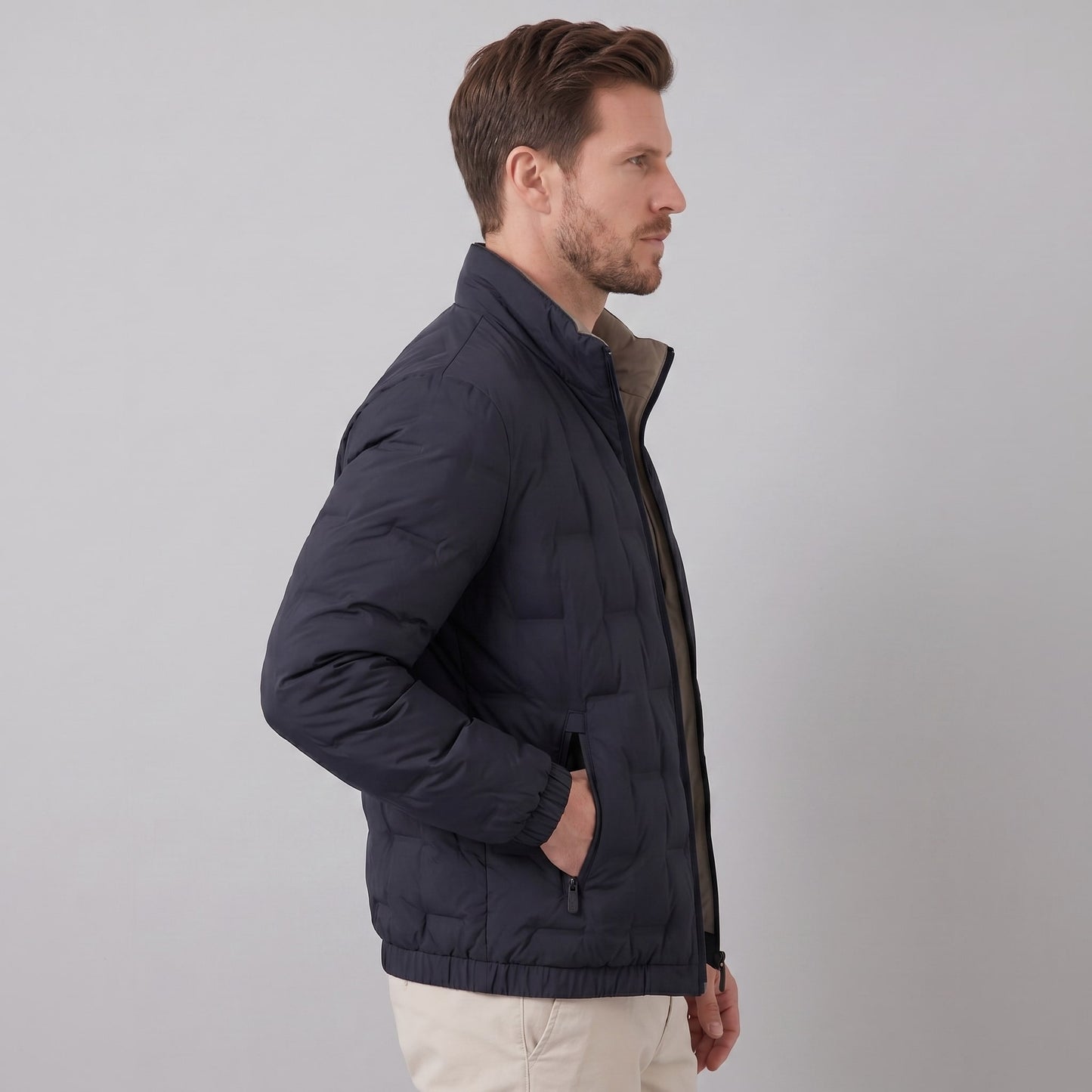 Herren Daunenjacke mit Stehkragen | Viktor_3
