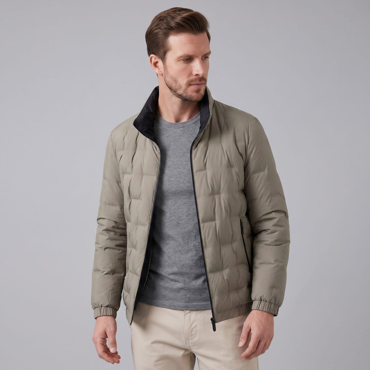 Herren Daunenjacke mit Stehkragen | Viktor