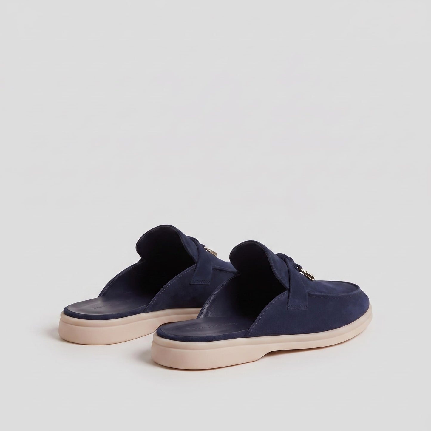 Herren Wildleder-Loafer Mules mit Metallanhänger | Bruno_3