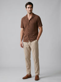Herren Strickset mit Kubakragen und Hose | Burkhard
