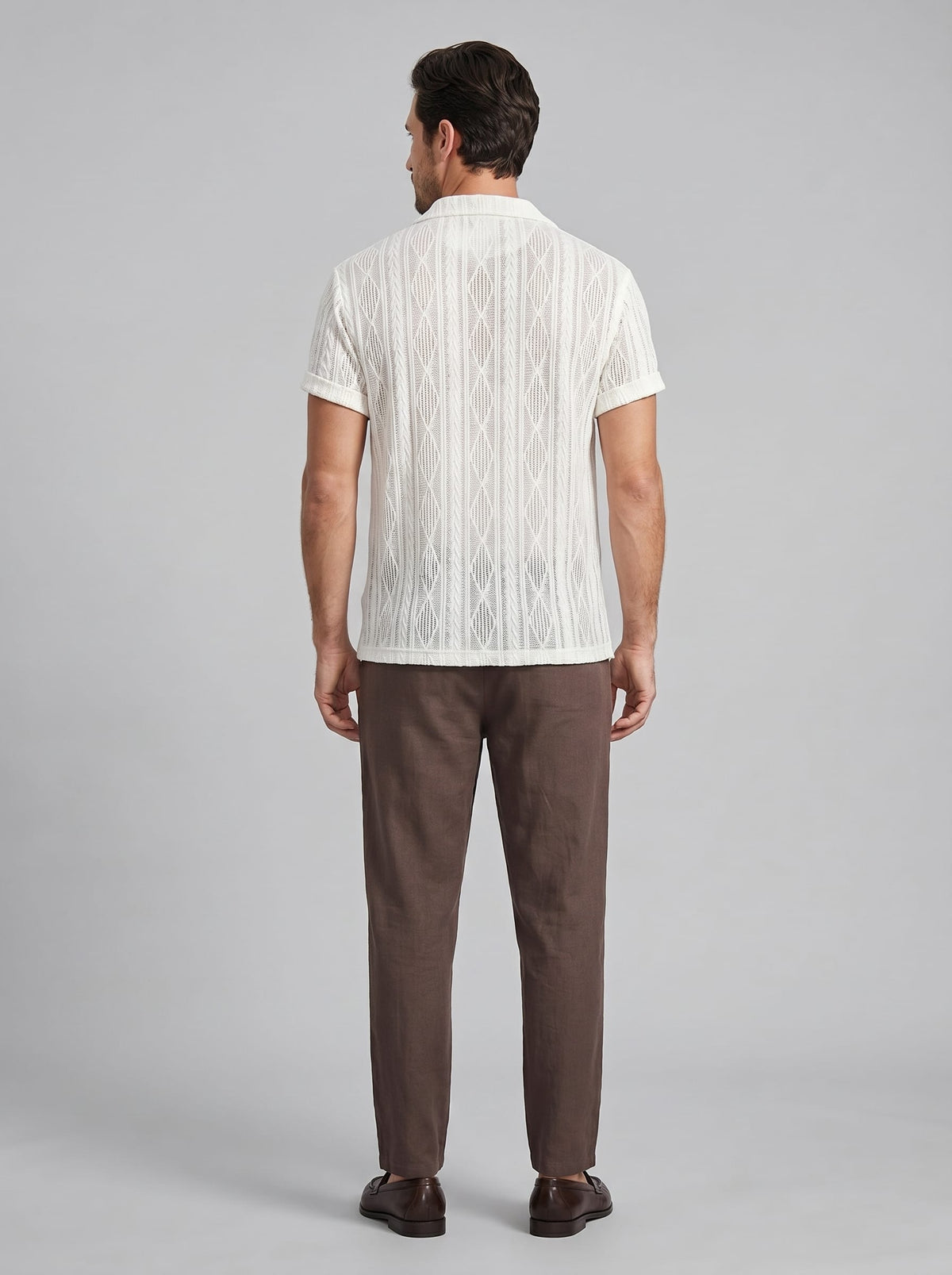 Herren Strickset mit Kubakragen und Hose | Burkhard