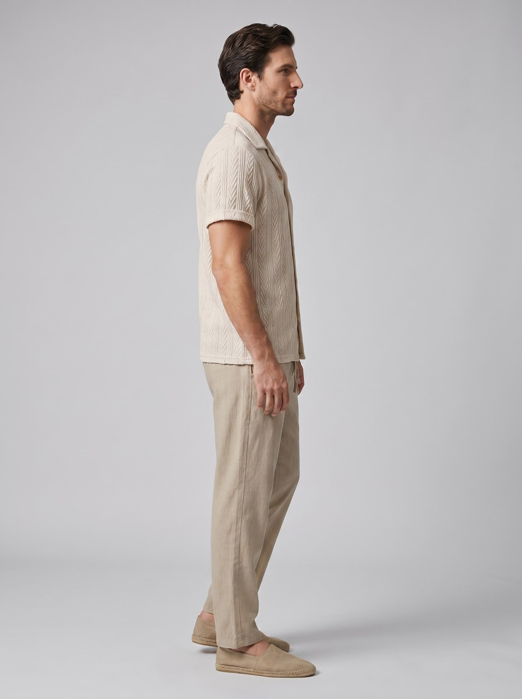 Herren Strickset mit Kubakragen und Hose | Burkhard