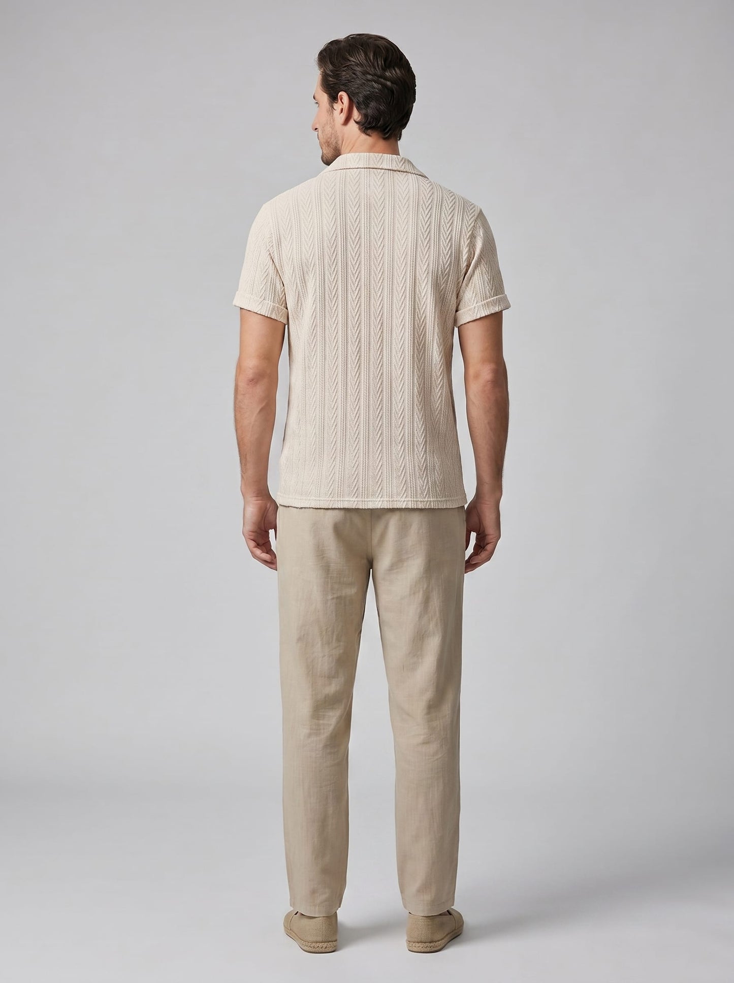 Herren Strickset mit Kubakragen und Hose | Burkhard_23