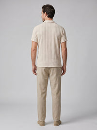Herren Strickset mit Kubakragen und Hose | Burkhard
