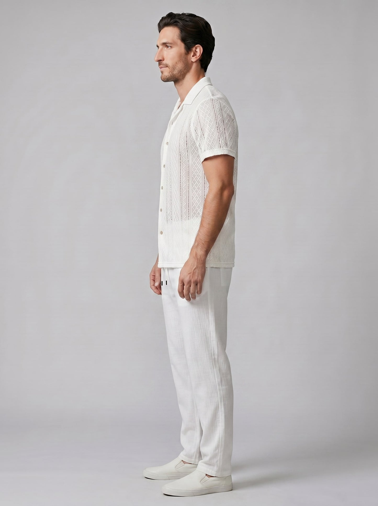 Herren Strickset mit Kubakragen und Hose | Burkhard_27