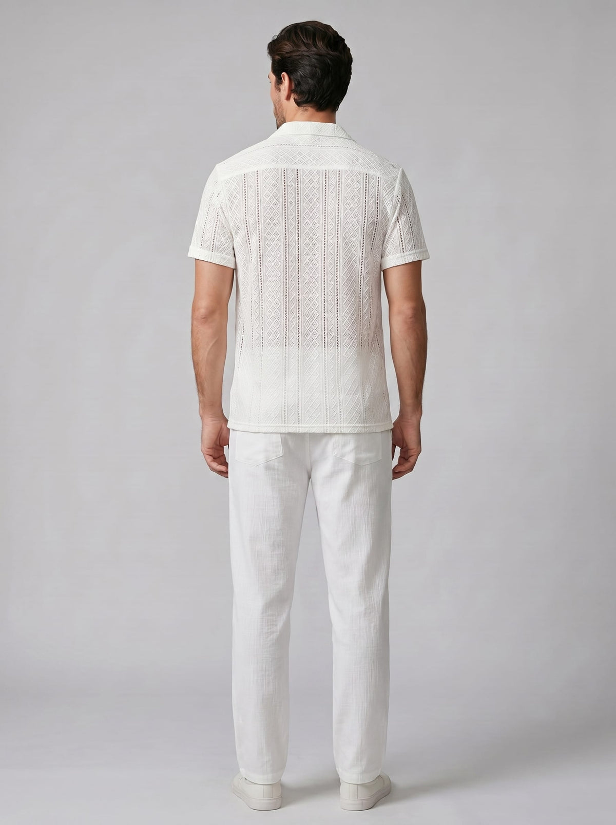 Herren Strickset mit Kubakragen und Hose | Burkhard