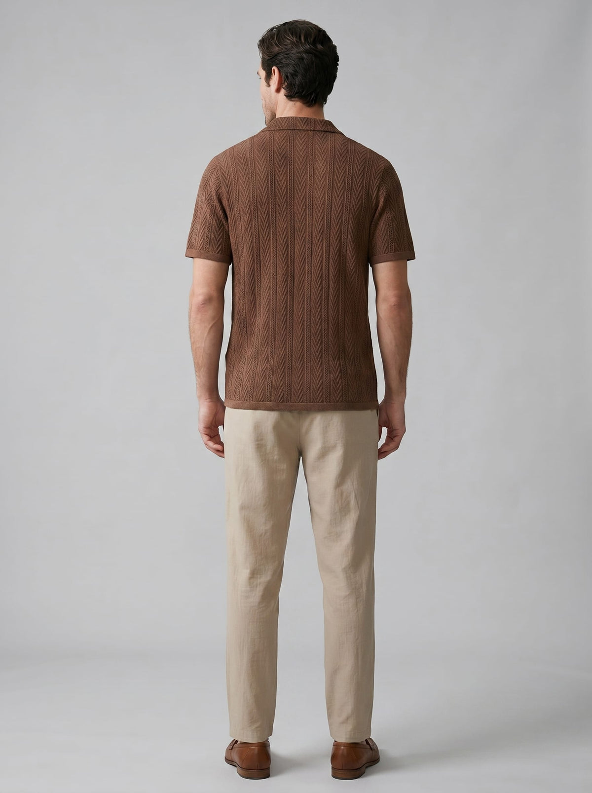 Herren Strickset mit Kubakragen und Hose | Burkhard_3
