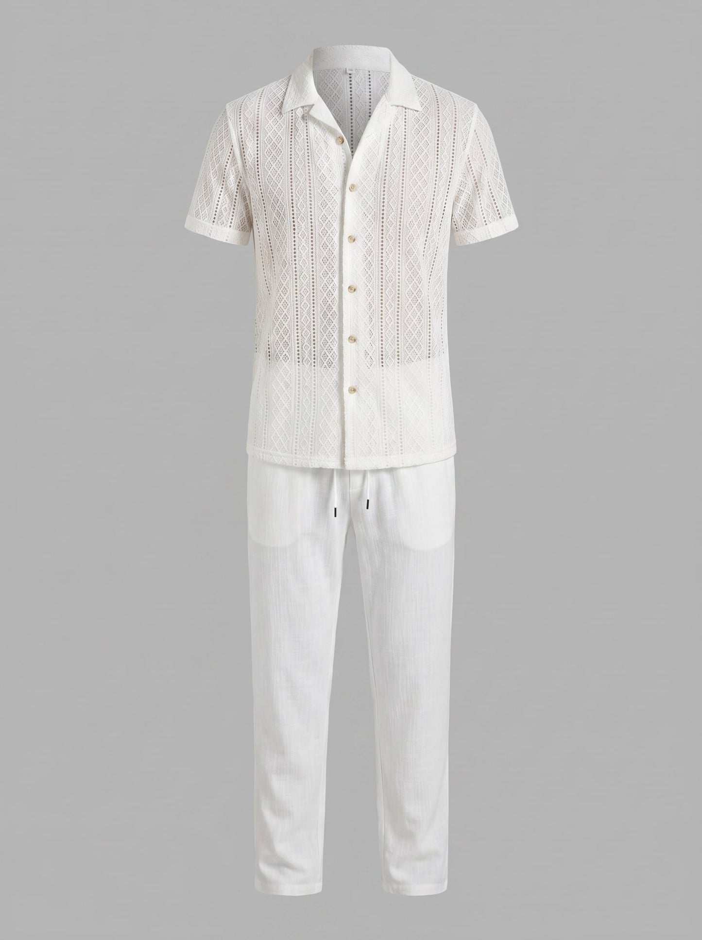 Herren Strickset mit Kubakragen und Hose | Burkhard_30
