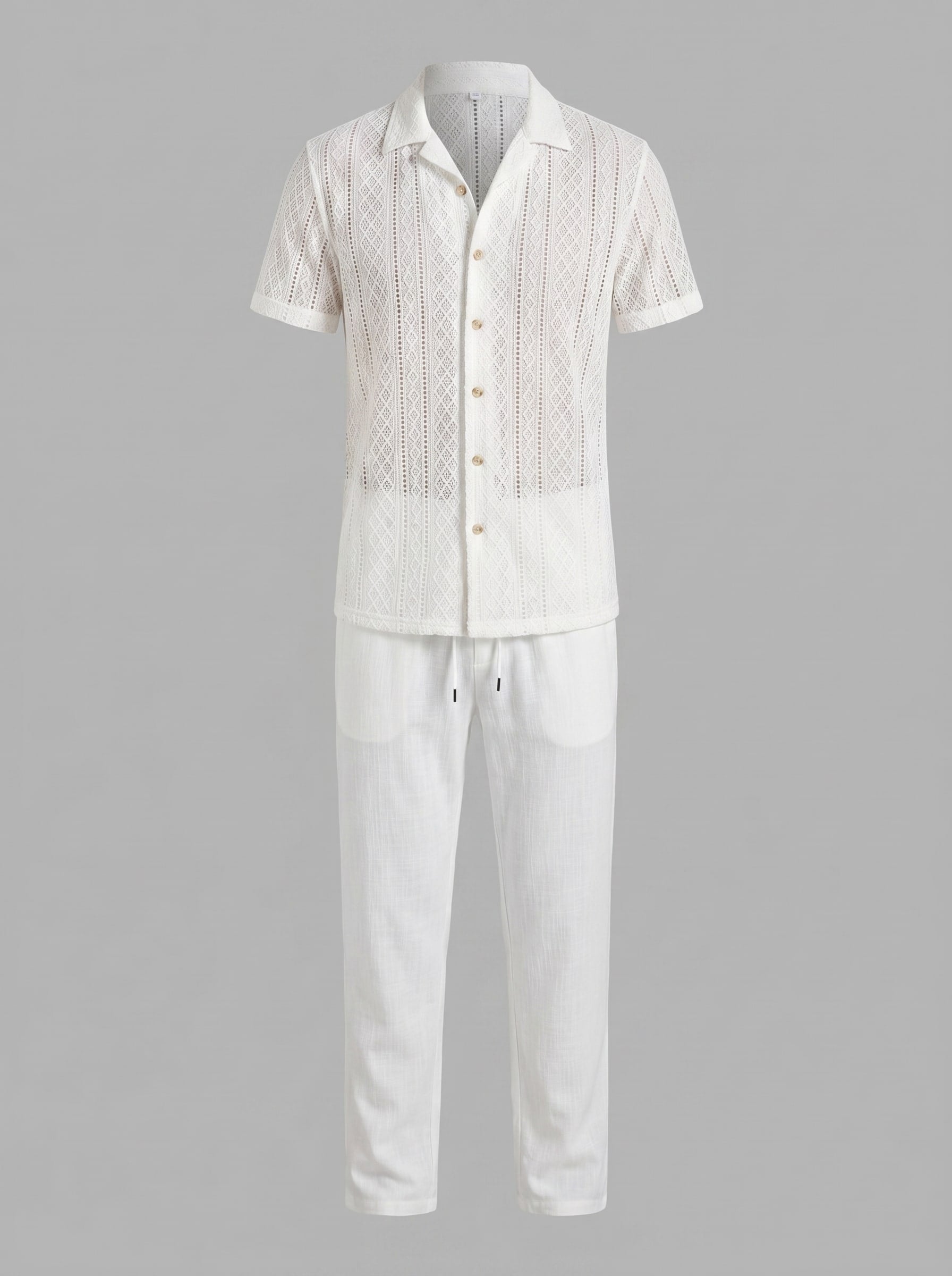 Herren Strickset mit Kubakragen und Hose | Burkhard