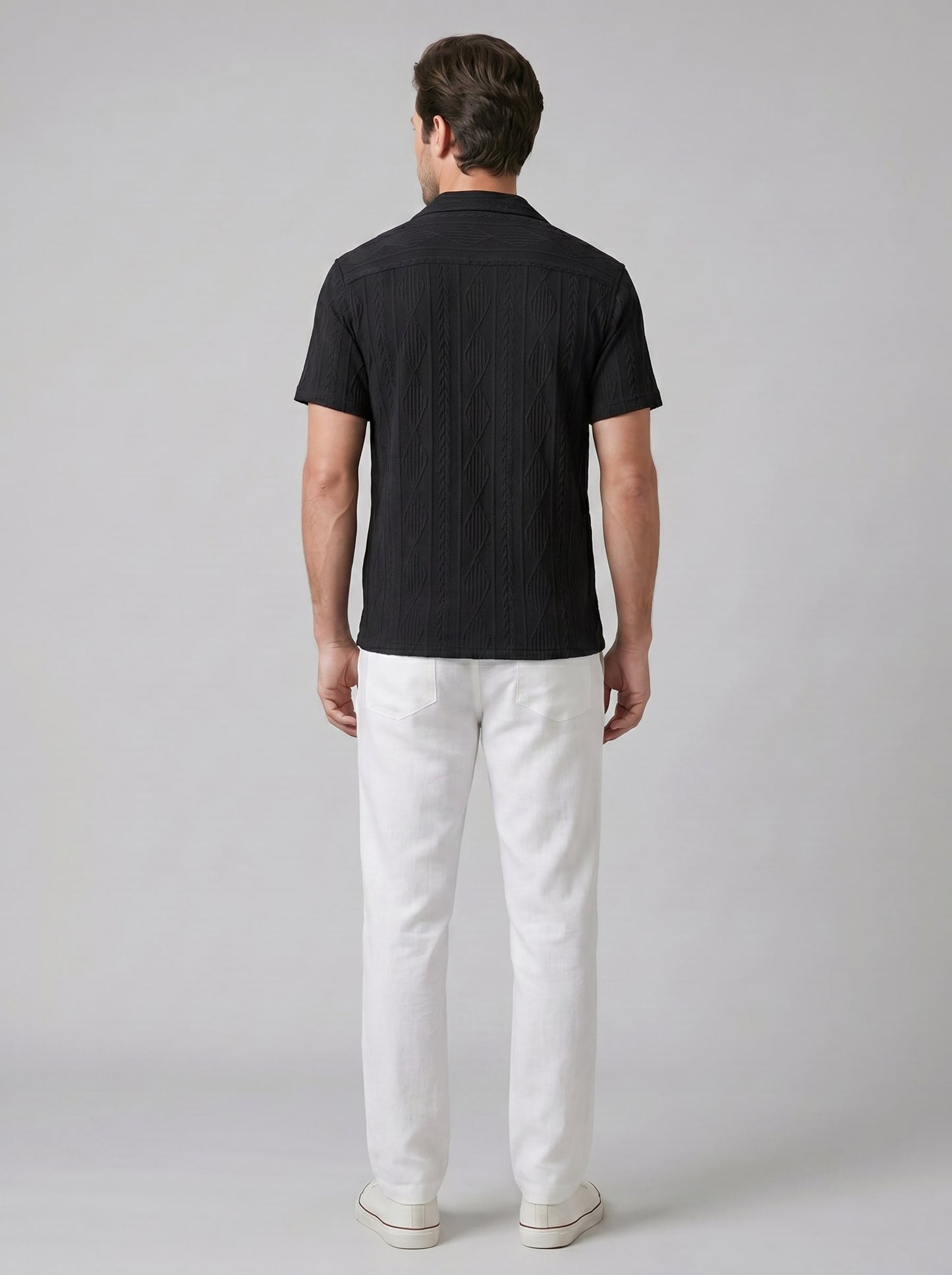 Herren Strickset mit Kubakragen und Hose | Burkhard_8