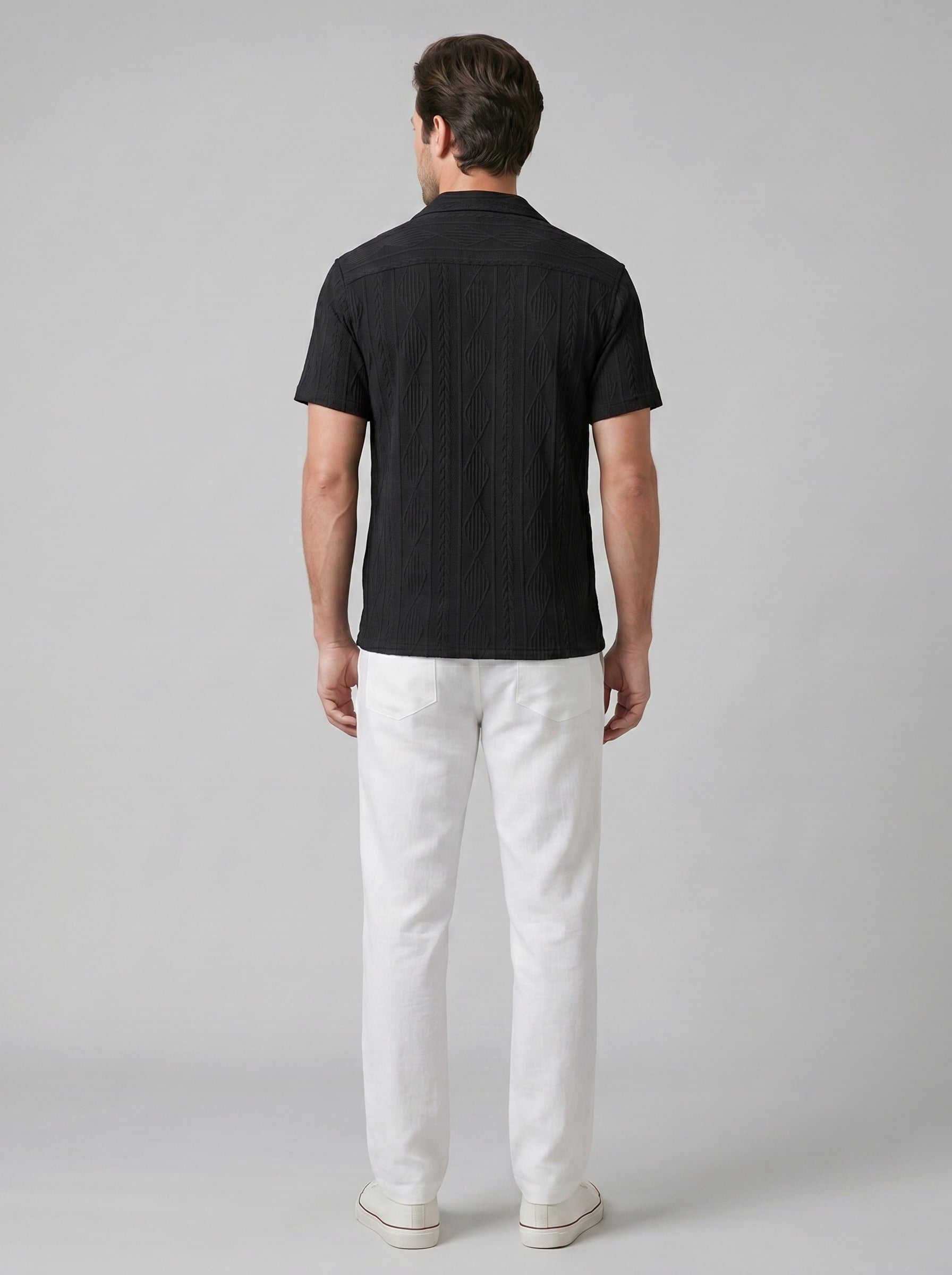 Herren Strickset mit Kubakragen und Hose | Burkhard