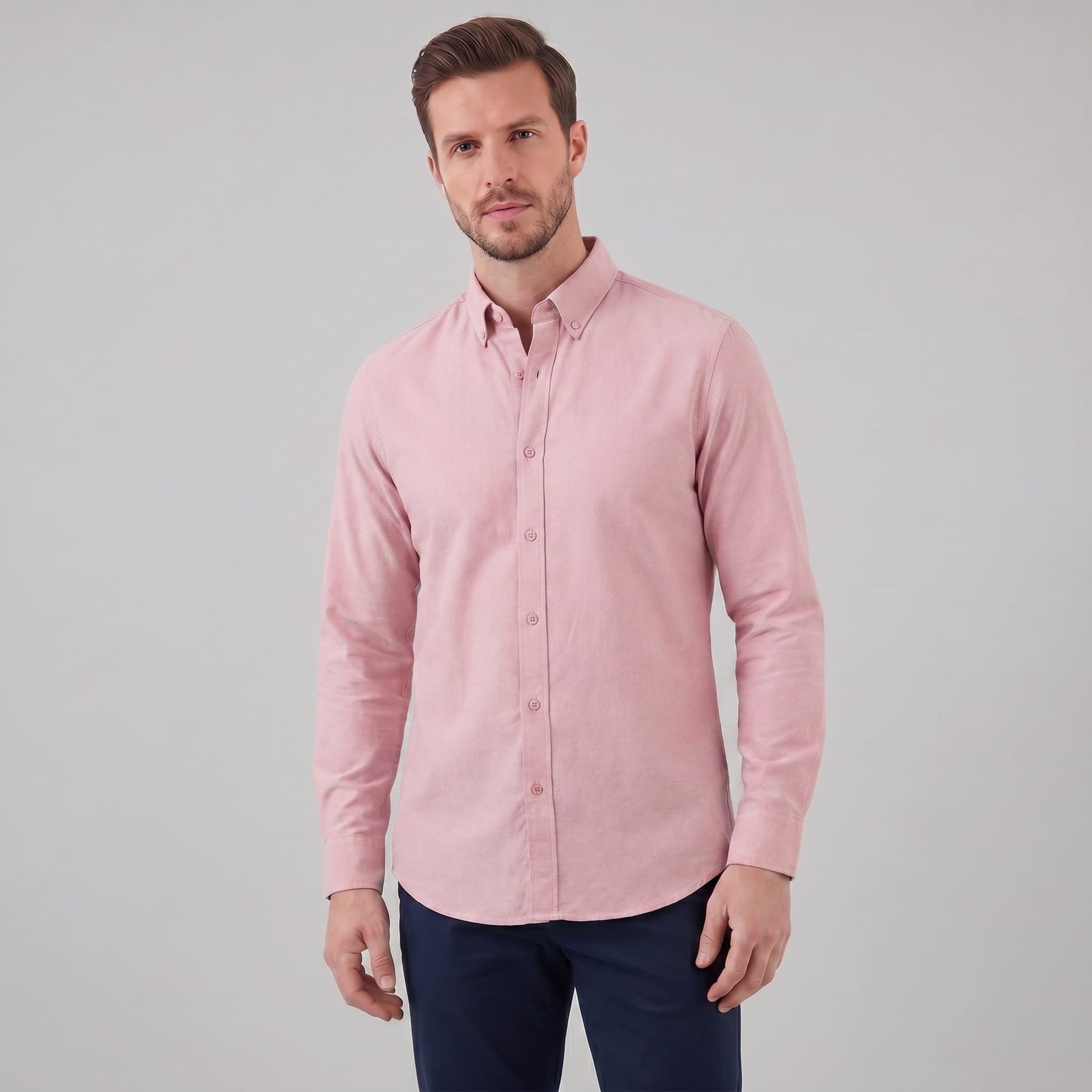 Herren Oxfordhemd Button-Down Regular Fit | Ingo